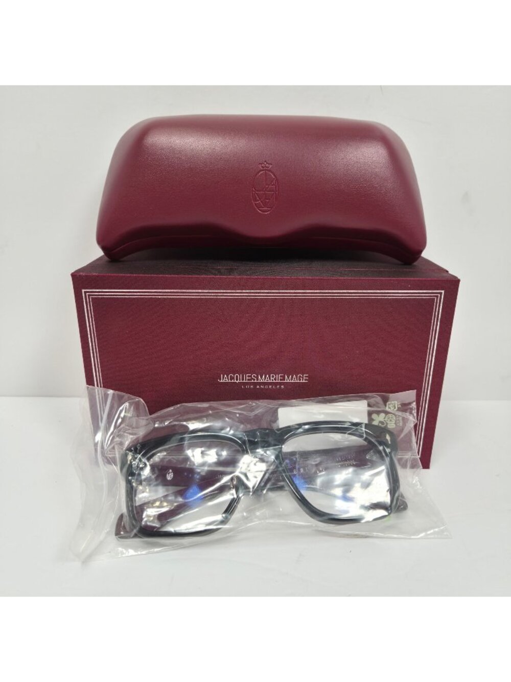 Jacques Marie Mage Yves Black Bloodstone Eyeglasses 476/500 Made In Japan NIB